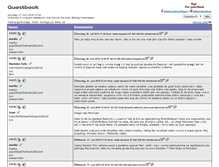 Tablet Screenshot of guestbook.pecnik.ch